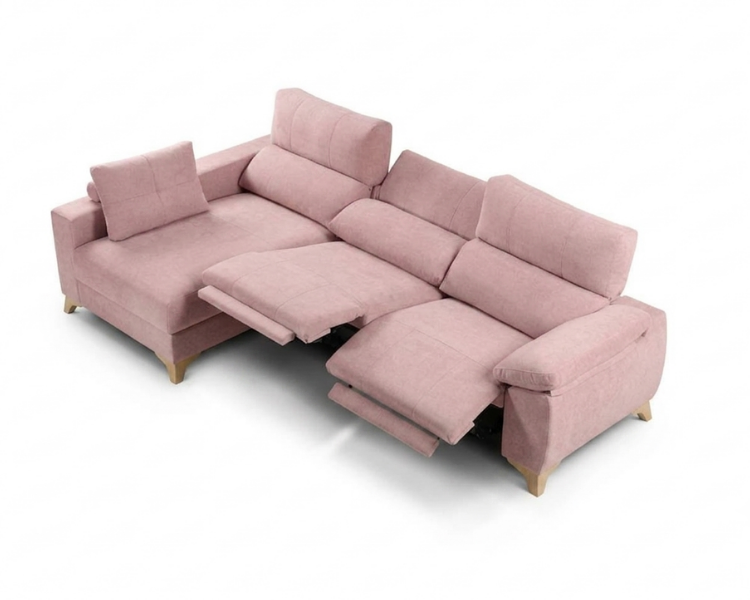 Sofá chaise longue relax - Leo | Botonera Individual