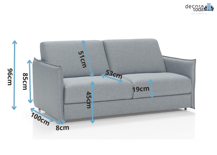 Sofá cama colchón 18cm – Emma