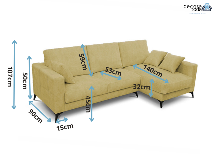 Sofá chaise longue – Erika