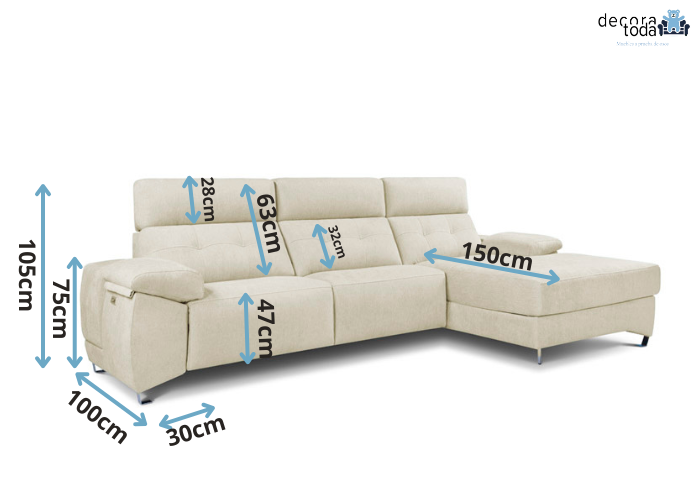 Sofá chaise longue relax – Lux