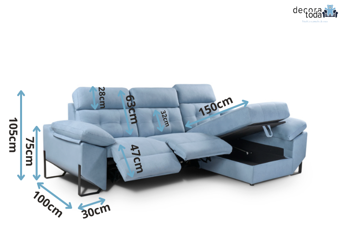 Sofá chaise longue relax eléctrico – Micky