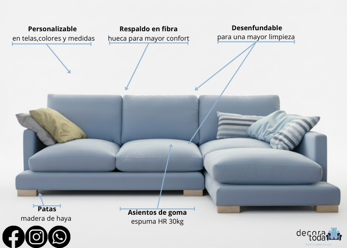 Sofá chaise longue – Ulises