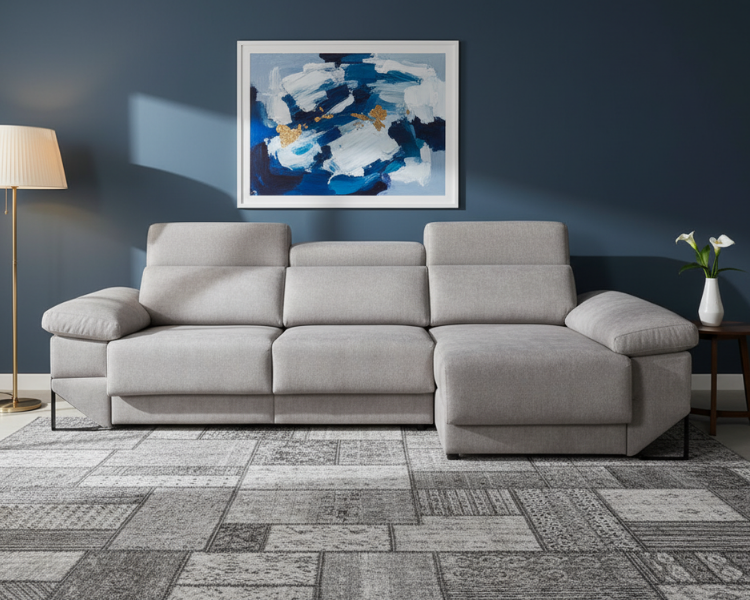 Sofá chaise longue deslizante útil como cama – Angelo