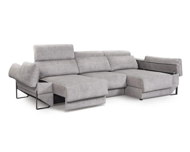 Sofá chaise longue deslizante útil como cama – Angelo