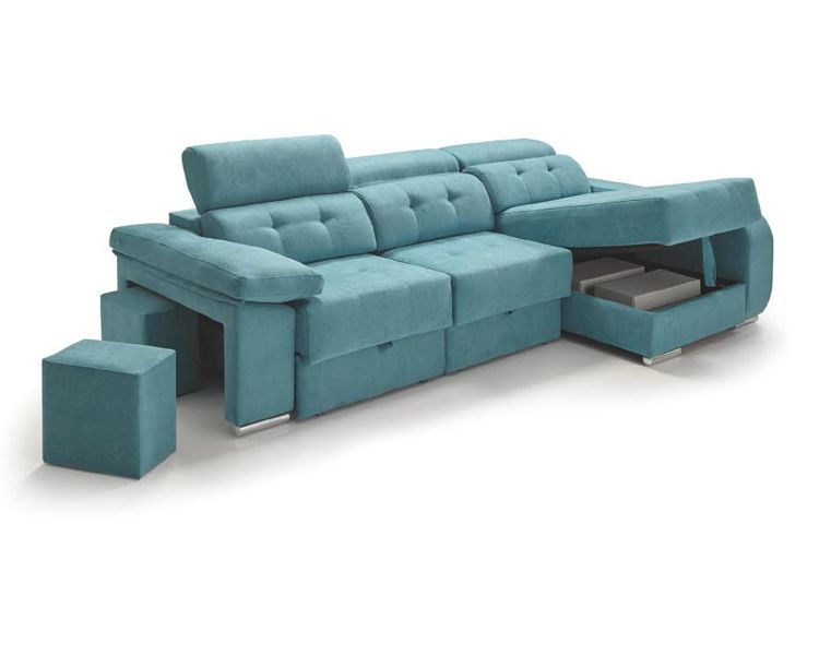 Sofá chaise longue deslizante útil como cama – Angelo