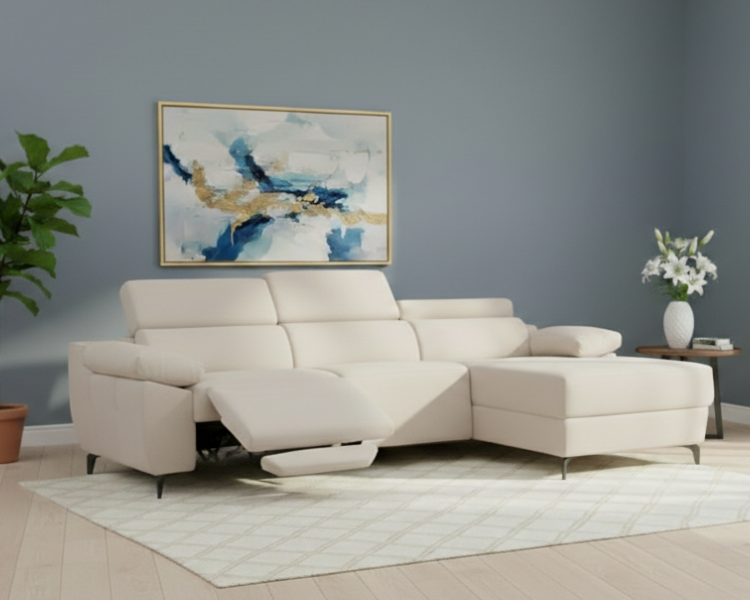 Sofá chaise longue relax eléctrico – Leyla