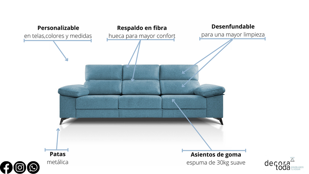Sofá deslizante útil como cama – Chicago