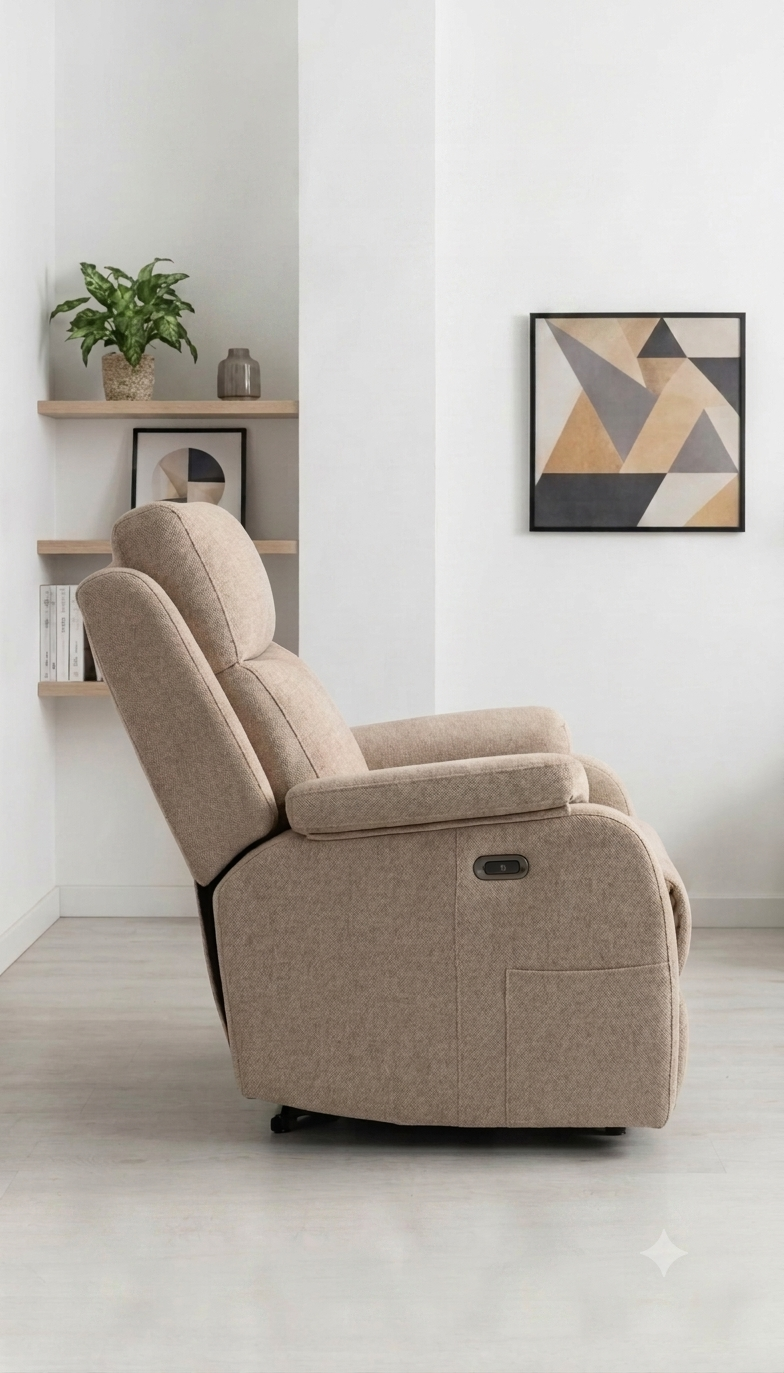 Sillón relax Zoe | Manual, Eléctrico o Elevador | Todo Desenfundable