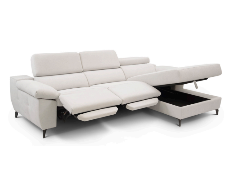 Sofá chaise longue relax eléctrico – Leyla