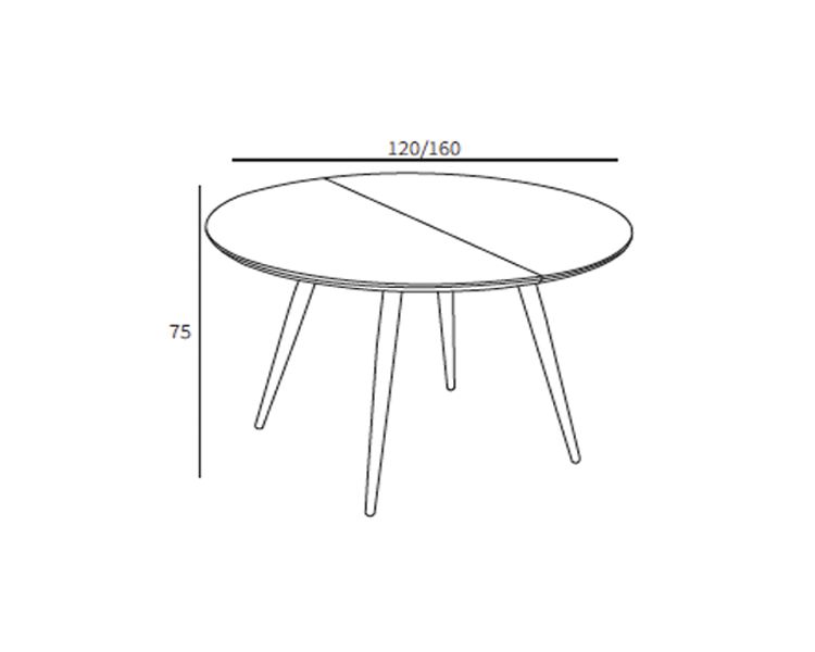 Mesa de salón extraible – Valery