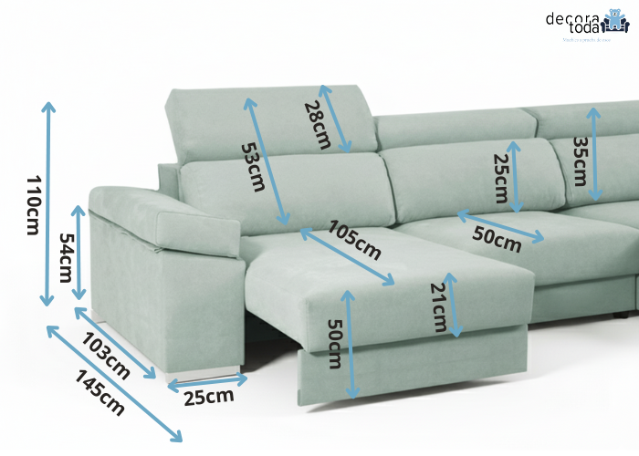 Sofá deslizante útil como cama – Sky