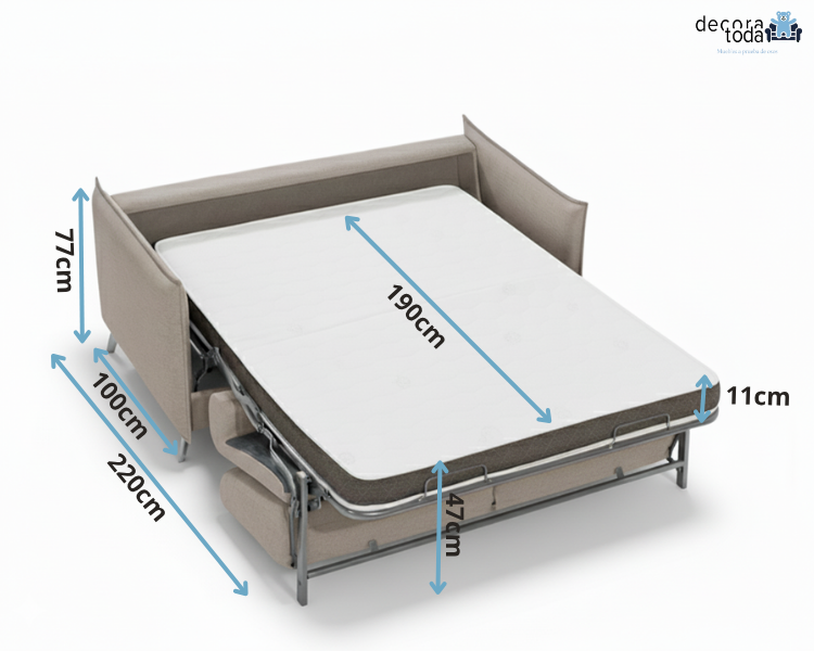 Lublu Sofá cama – Lublú – decoratoda