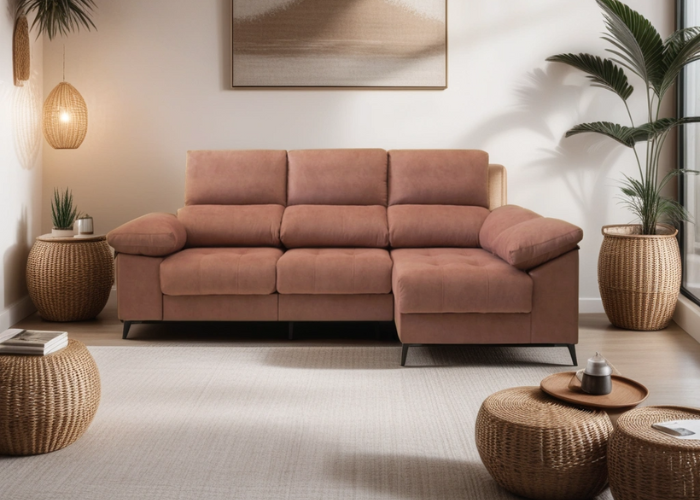 Sofá chaise longue deslizante útil como cama – Chicago