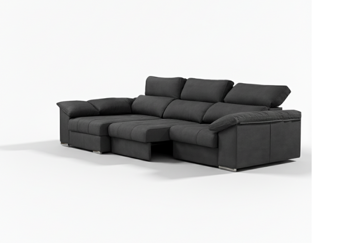 Sofá chaise longue deslizante útil como cama – Mulán