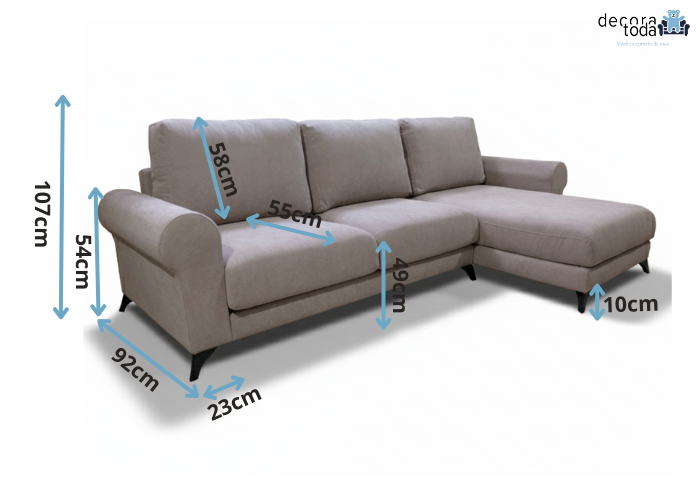 Sofá chaise longue – Tejón