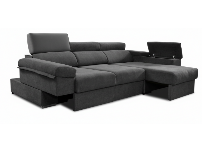 Sofá chaise longue deslizante útil como cama – Gala