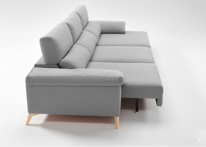 Sofá chaise longue deslizante útil como cama – Maica