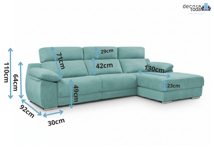 Sofá chaise longue relax – Carla