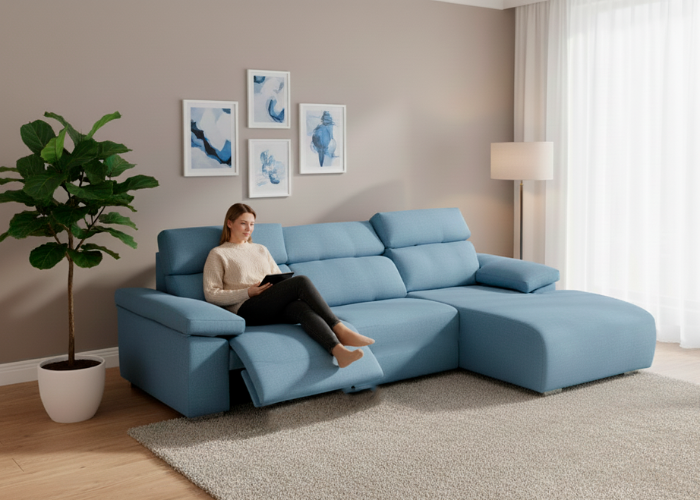 Sofá chaise longue relax motorizado – Medichi