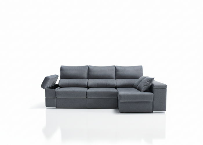 Sofá chaise longue deslizante útil como cama – Luxer