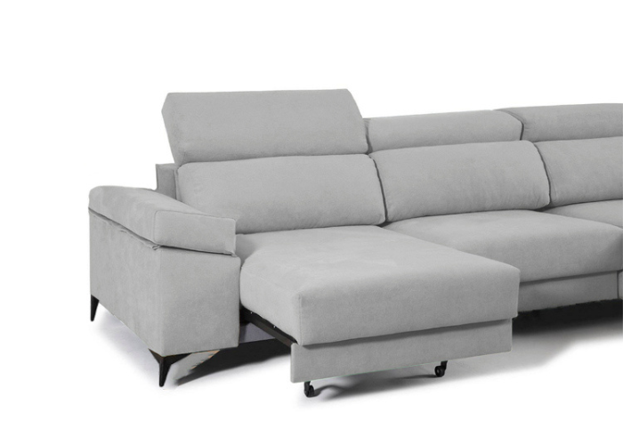 Sofá chaise longue deslizante útil como cama – Barny