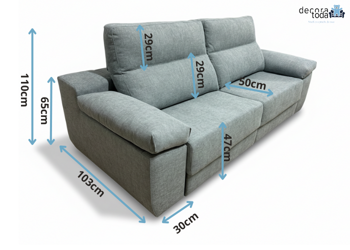 Sofá deslizante con almacenaje – Capri