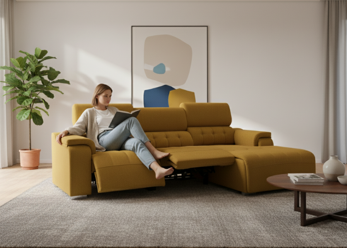 Sofá chaise longue relax eléctrico – Leandro