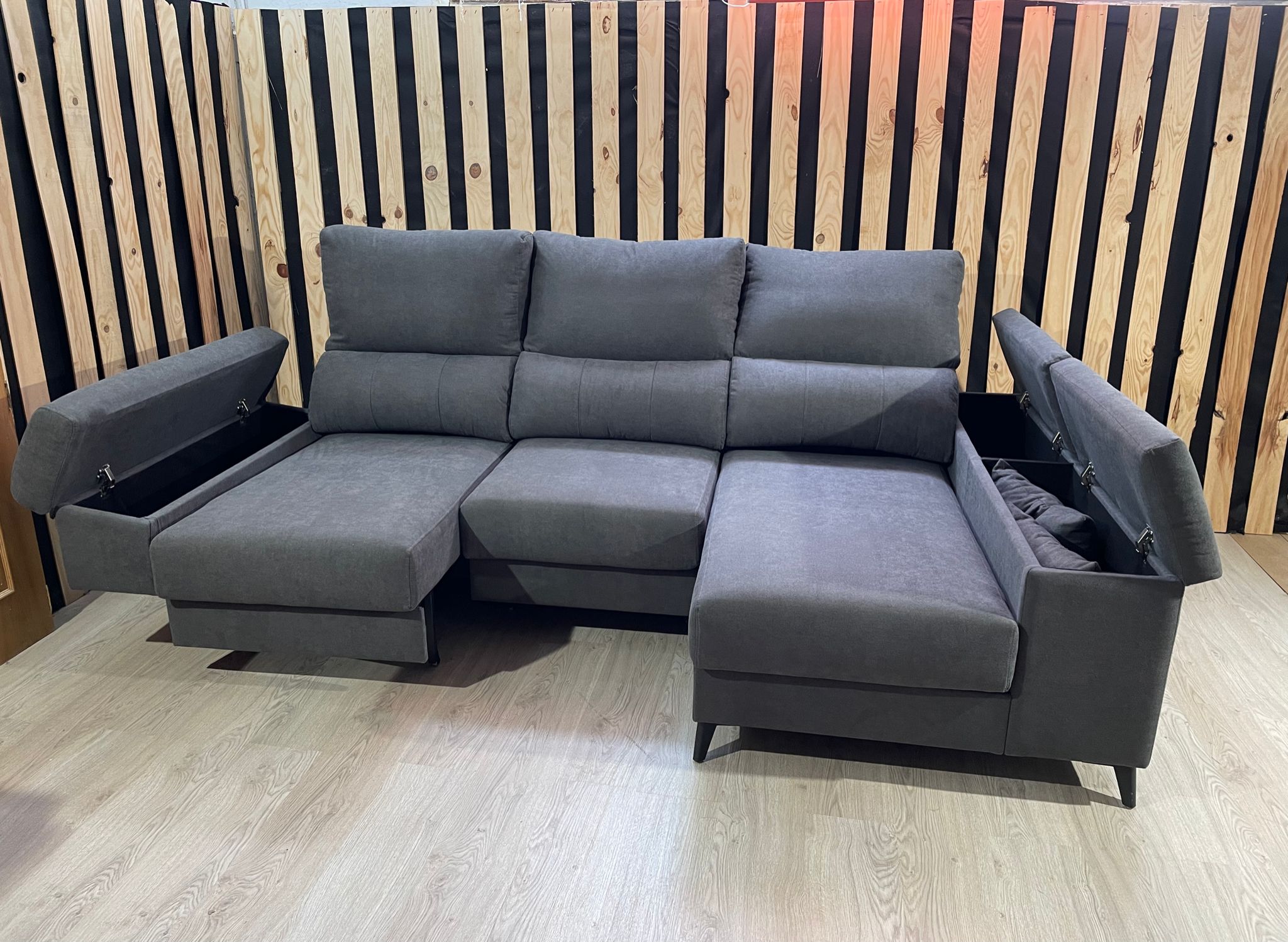 Sofá chaise longue deslizante útil como cama – Luxer