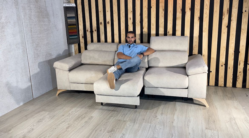 Sofá 3 asientos útil como cama  - Plaza