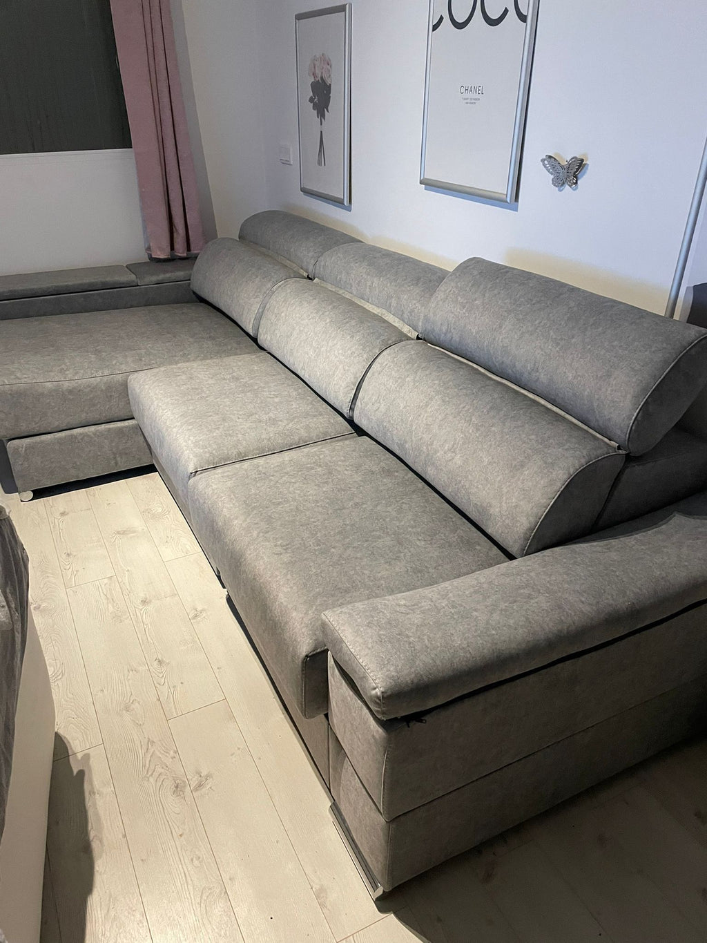 Sofá chaise longue deslizante útil como cama – Gala