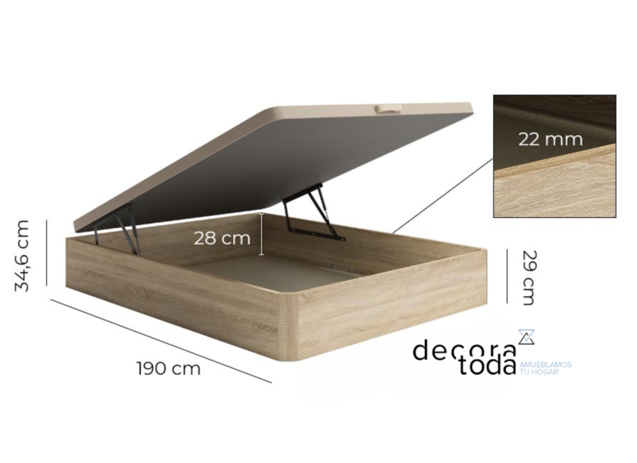 Canapé beige abatible – Aroa